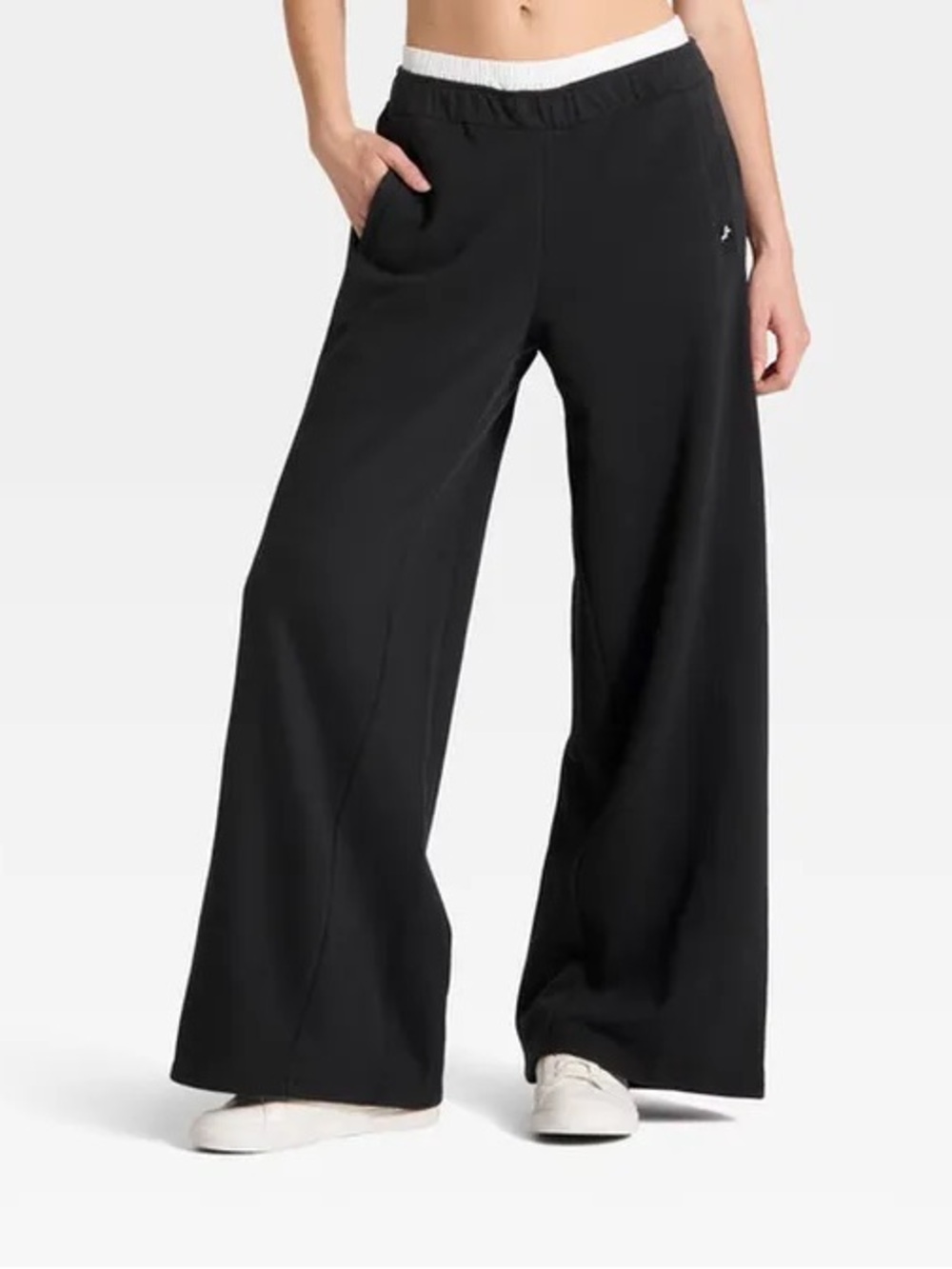 JoyLab Women's French Terry Wide Leg Sweatpants